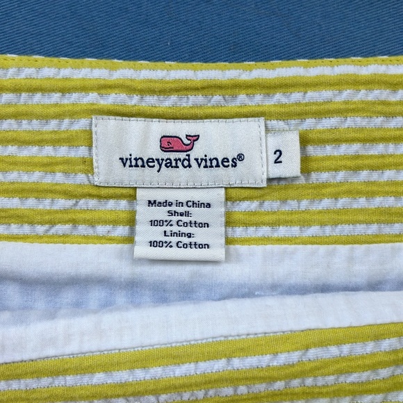 Vineyard Vines Blue Yellow and White Skirt - Picture 3 of 3